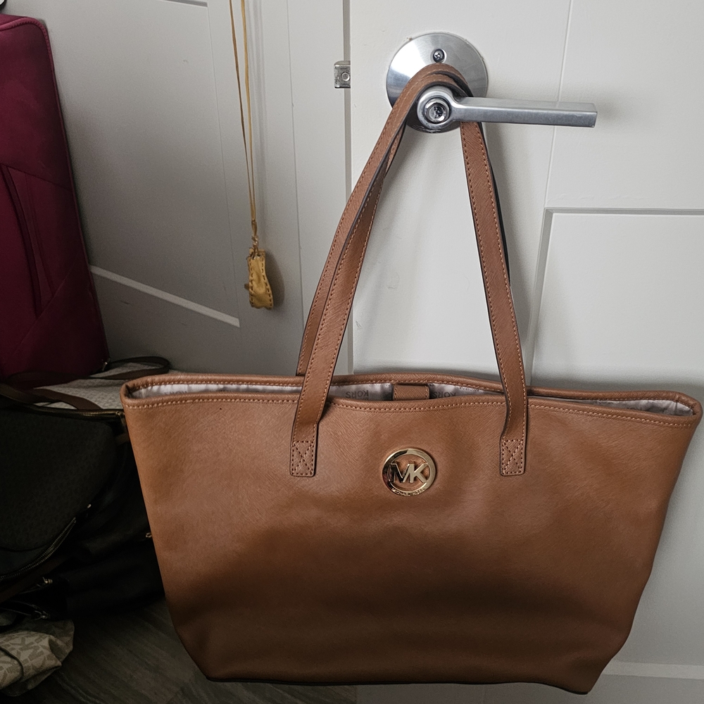 Michael Kors Brown Leather Tote